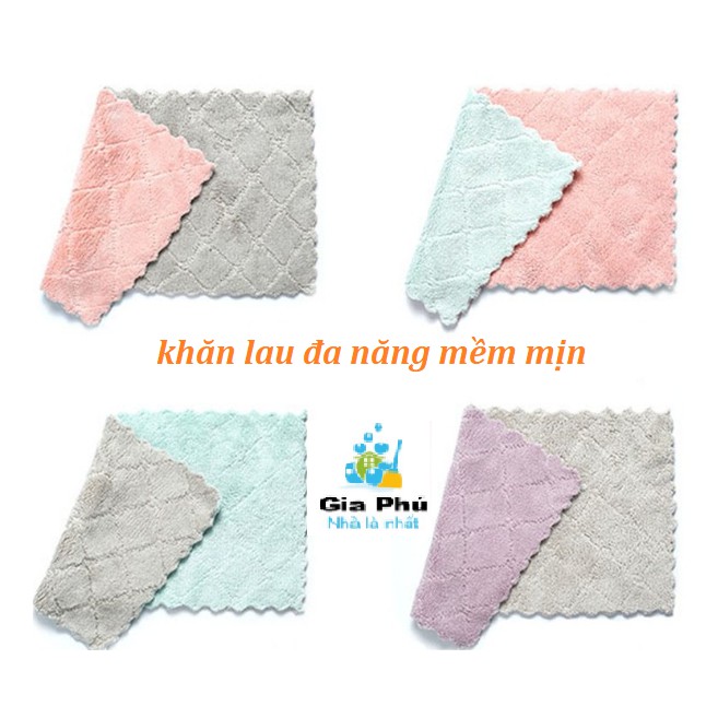 Khăn lau đa năng thấm hút nước tốt, mềm mại Gia Phú