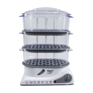 Nồi hấp điện magic korea A61 | Dung tích siêu lớn 10L | Công Suất 850W | Máy hấp thực phẩm được thiết kế 3 tầng
