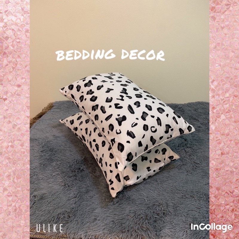 Ruột gối nằm bông sơ tinh khiết kích thước 40-65cm vỏ hoạ tiết da báo