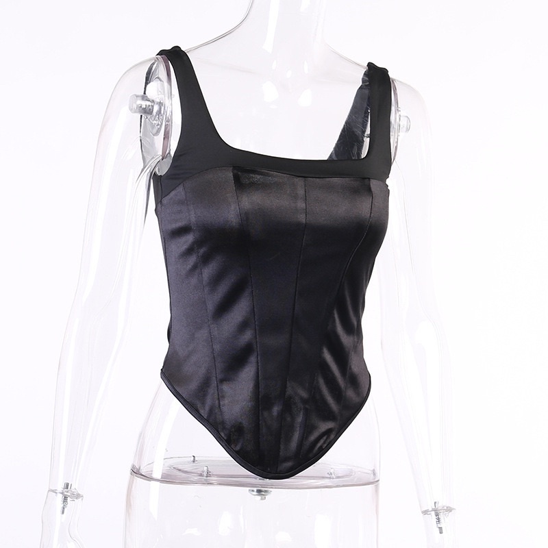 Áo dáng corset 2 dây 2 màu