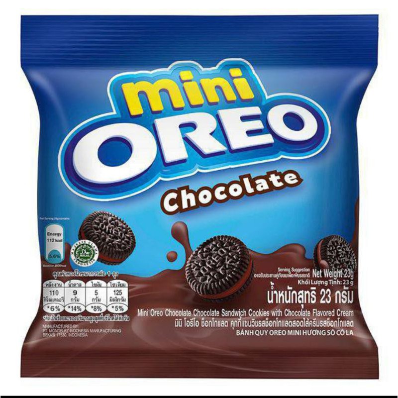 Gói bánh quy Oreo Mini 21g. Hàng nhập khẩu Indonesia. Có đủ vị Vani, Sô