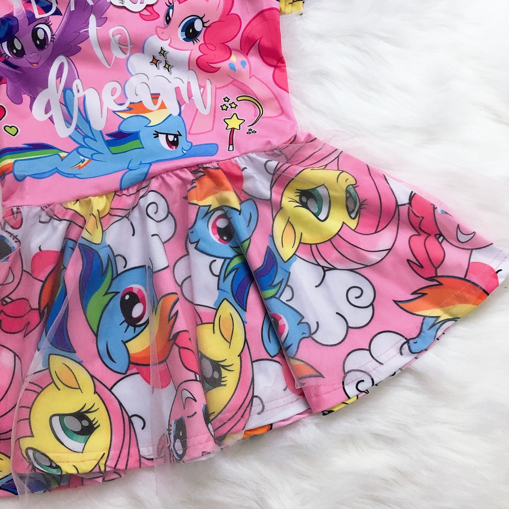 Đầm ngựa Pony kèm áo choàng, đầm bé gái 11-30kg