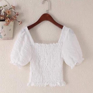 [XẢ HÀNG 3 NGÀY] Áo Sơ Mi Nữ Bo Eo Chun - Nana Store Hn - Áo Bo Eo Nữ Mặc Đi Chơi Xinh Lắm