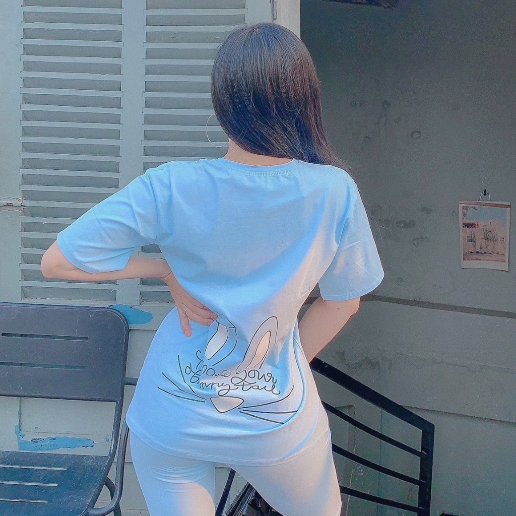 Đồ Bộ Nữ TS02331 Đồ Bộ Mặc Nhà Chất Cotton 100% Co Dãn Đanh Mịn Quần Ngố Lửng In Hình Con Thỏ Size 40KG - 80KG | BigBuy360 - bigbuy360.vn