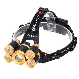 Đèn Led đội đầu đi sớm về khuya, soi đường, câu cá, soi rắn mối cực sáng có SOS báo nguy hiểm