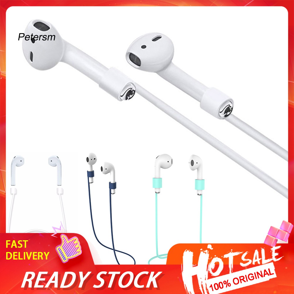 Dây Đeo Cổ Bằng Silicone Chống Rối Cho Tai Nghe Bluetooth Airpods
