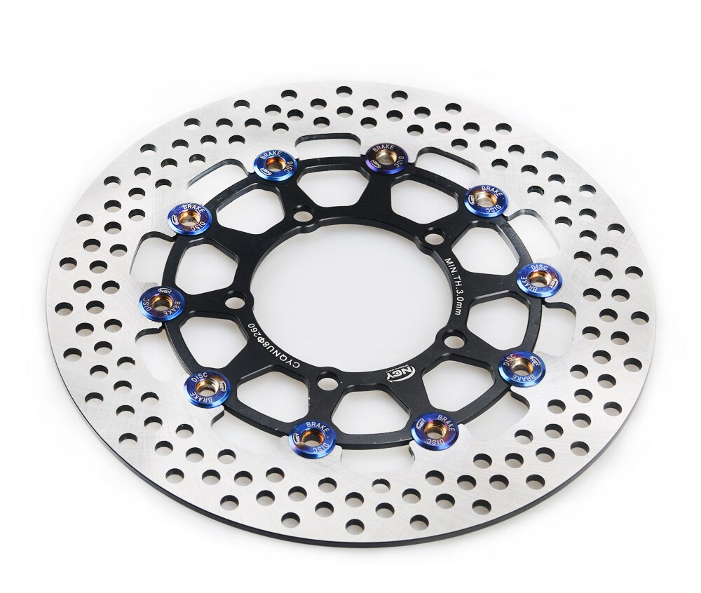 5 lỗ lắp xe máy 260mm hợp kim nhôm phanh đĩa phanh đĩa phanh làm mát nhanh phanh đĩa trước và sau