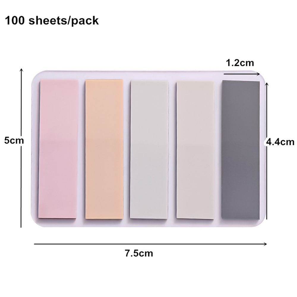 Set 100 Tờ Giấy Ghi Chú Màu Sắc Kẹo Ngọt Đa Ứng Dụng