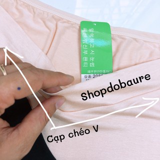 Quần Bầu Mặc Váy, Quần Đùi Bầu Cạp Chéo Chất Cotton Mịn Cực Mát