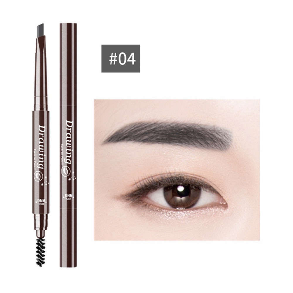 2 Trong 1 Bút Chì Kẻ Lông Mày Chống Thấm Nước Lâu Dài Eye Brow Pencil 7 Màu Sắc Để Làm Đầy Và Viền Trang Điểm Lông Mày JULYSTAR