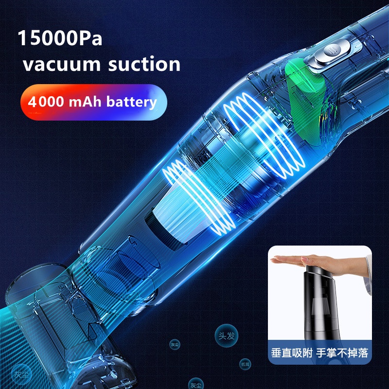 Máy hút bụi cầm tay VACUUM CLEANER CÔNG SUẤT LỚN 15000 Pa ( màu đen bản tiêu chuẩn )