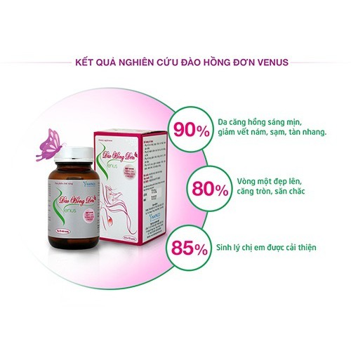 Đào Hồng Đơn Venus – Hỗ trợ làm đẹp da, chống lão hóa