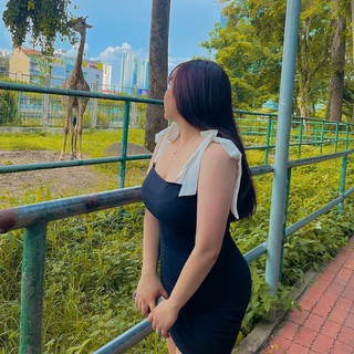 Đầm 2 dây nơ bigsize
