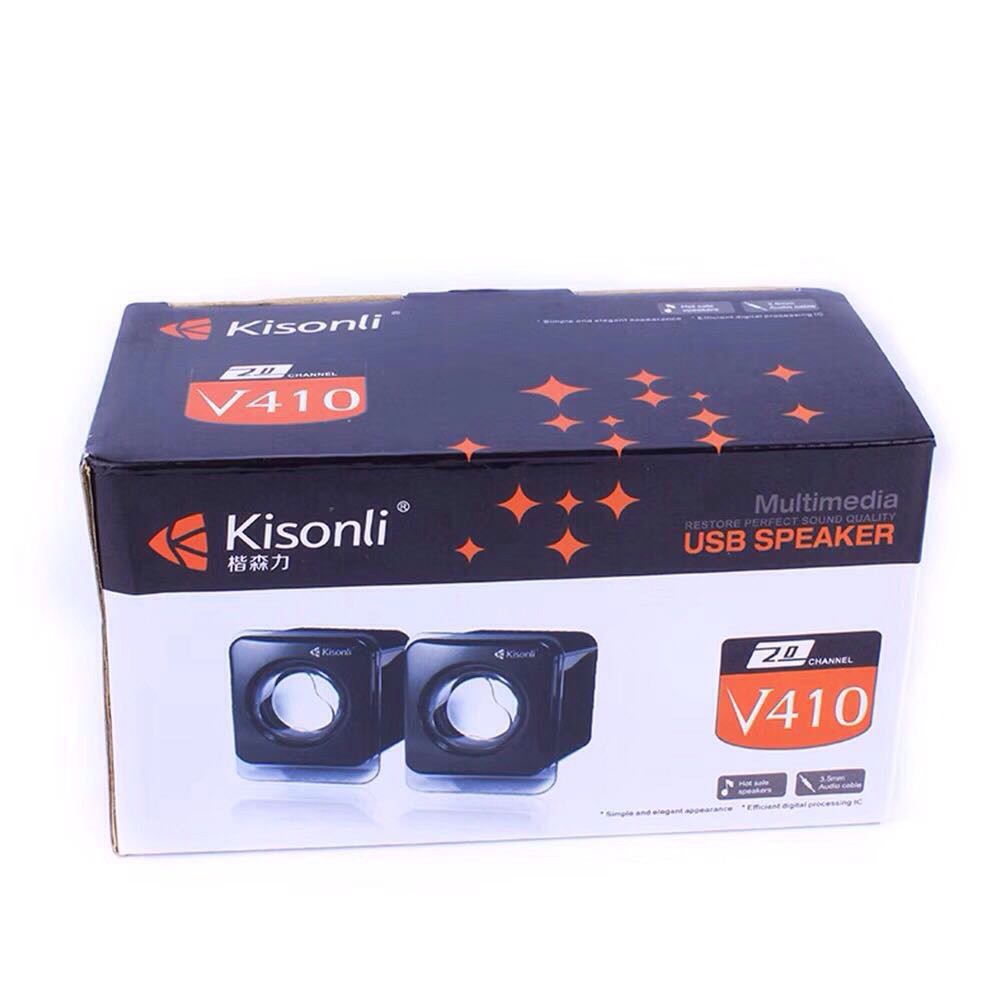 Loa Vi Tính 2.0 Kisonli V410 -  Âm Thanh Cực Hay