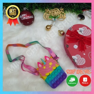 Túi Popit Unicorn Siêu Dễ Thương, đồ chơi popit hình túi đáng yêu