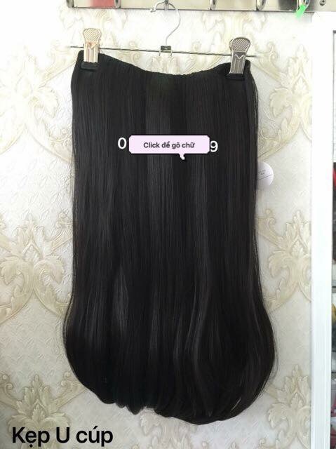 tóc Kẹp nữa đầu chữ u 🥰 freeship 50k🥰 tóc kẹp chữ u 3/4 thẳng cúp đuôi cao cấp- hình thật