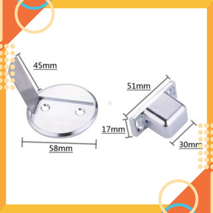 Chặn cửa nam châm hít tự động, Giúp chặn cửa chống va đập thông minh, Hợp kim kẽm chống rỉ, Dán hoặc bắt vít