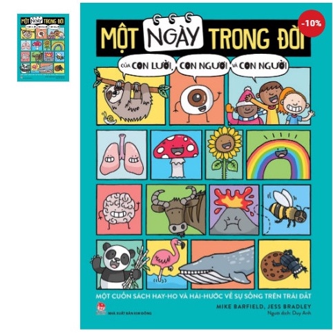 Sách Một ngày trong đời của con lười, con ngươi và con người kđ