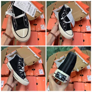 [ yêu thích ] Ảnh thật giày sneaker Converes đen cổ cao 36-43