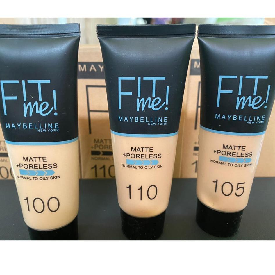 (Hàng Mới Về) Tuýp Kem Nền Maybelline Fit Me Che Phủ Lỗ Chân Lông Không Dầu Cho Da