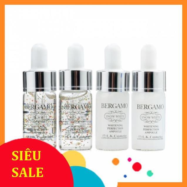 FreeShip Giá Sốc -  Tinh chất Serum Bergamo Snow White & Viva White Whitening Perfection Ampoule set