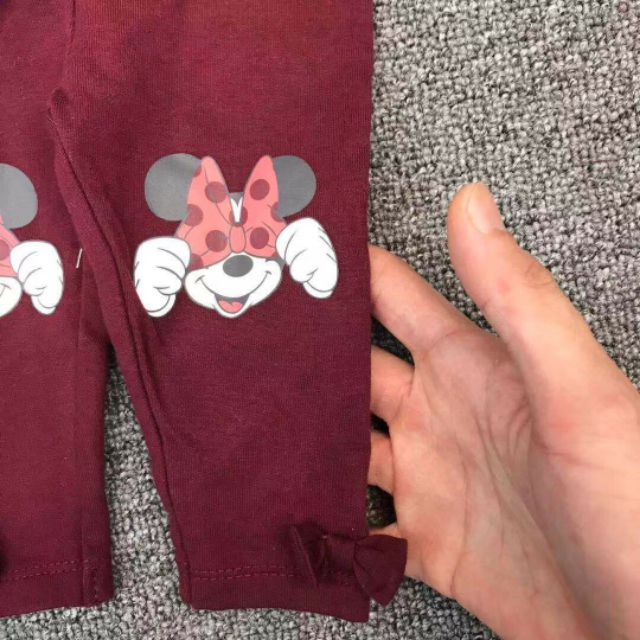 🐣Bộ cotton Minnie Disney kèm turban cho bé gái hàng dư xịn