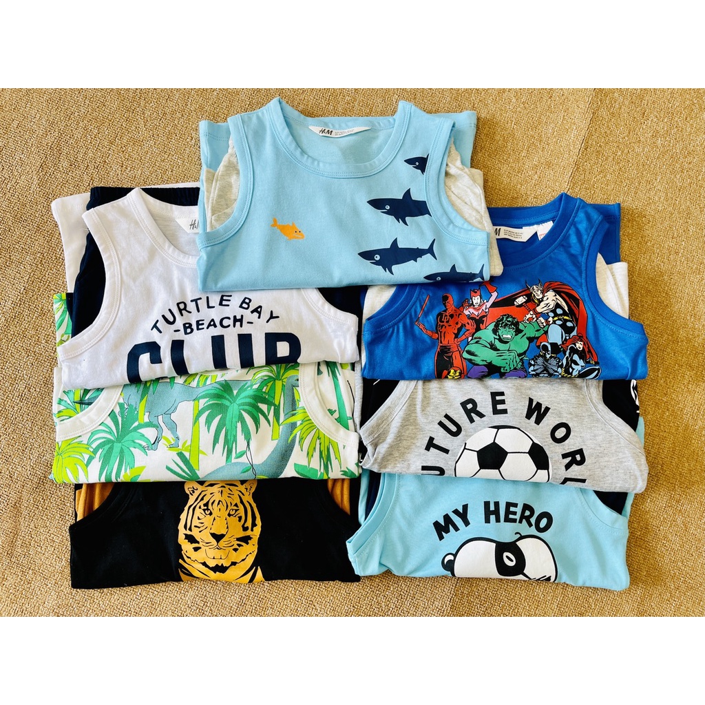 Bộ cotton ba lỗ HM bảng màu 2