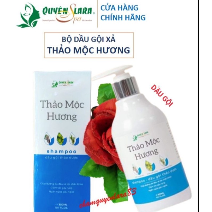 Bộ dầu gội xả Thảo Mộc Hương Quyên lara giúp hết rụng tóc, tóc mọc nhanh dài