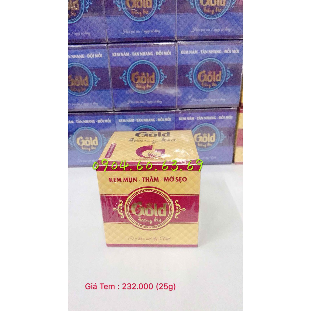 Kem Mụn Thâm Mờ Sẹo 25g GOLD HOÀNG GIA