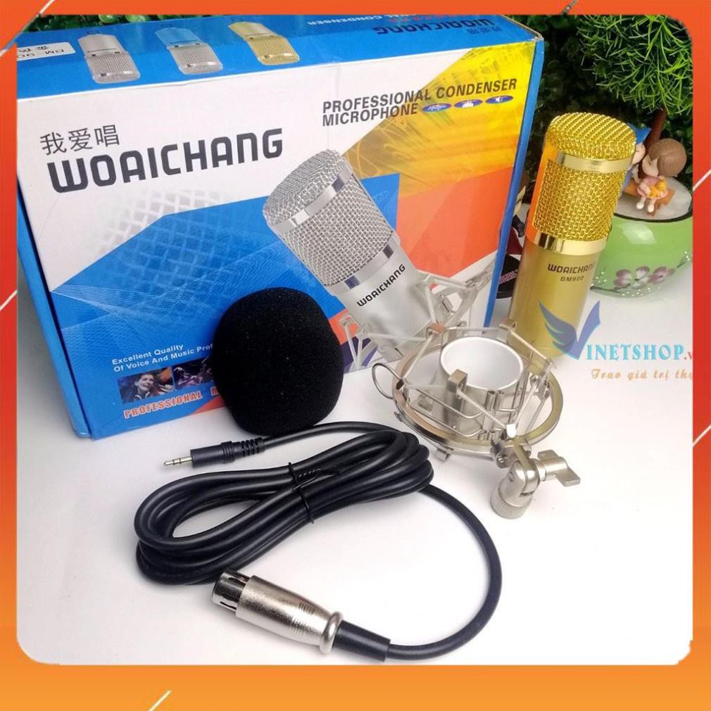 Micro WOAICHANG BM-900 Livestream Hát Karaoke Online✨Chính hãng - Bảo hành 6 tháng