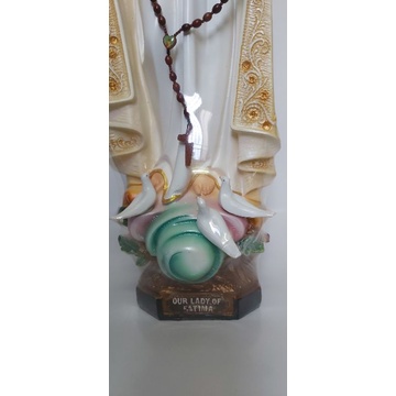Tượng công giáo - Tượng Đức Mẹ Fatima 75cm ⚡Cao Cấp Màu Kem⚡