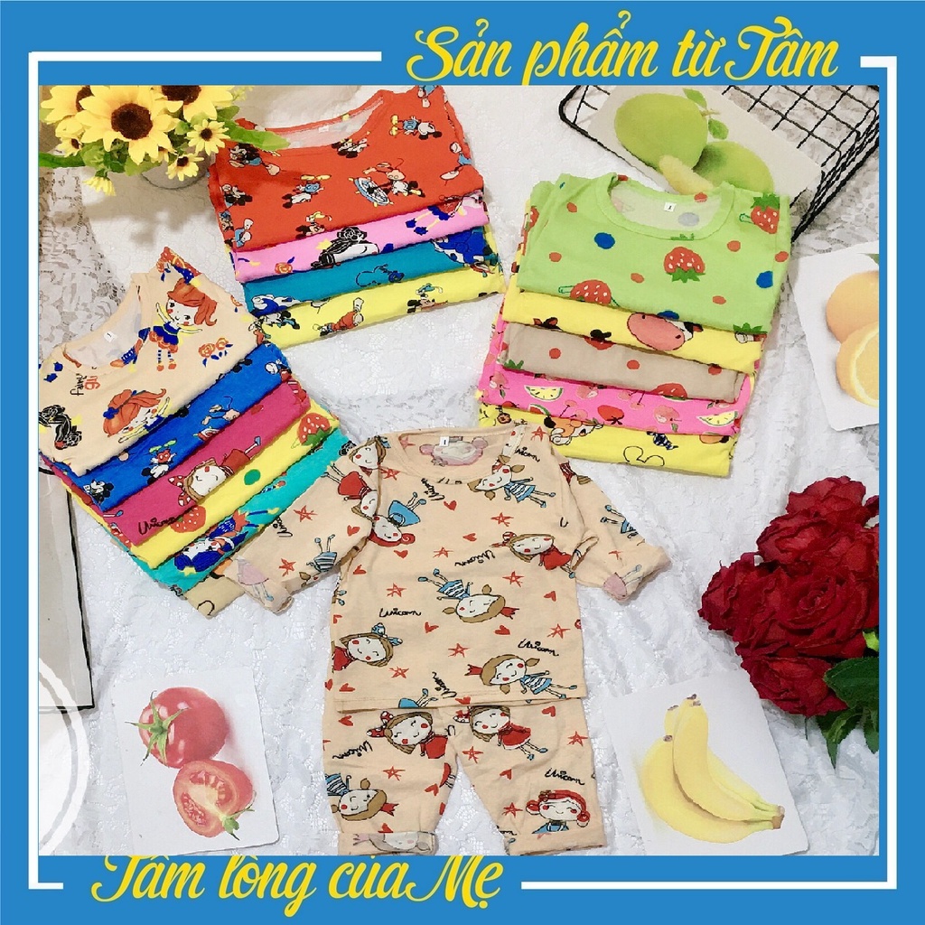 Bộ Quần Áo Dài Tay Cho Bé Trai/Bé gái Chất Cotton Co Giãn Mềm Đẹp CKB01