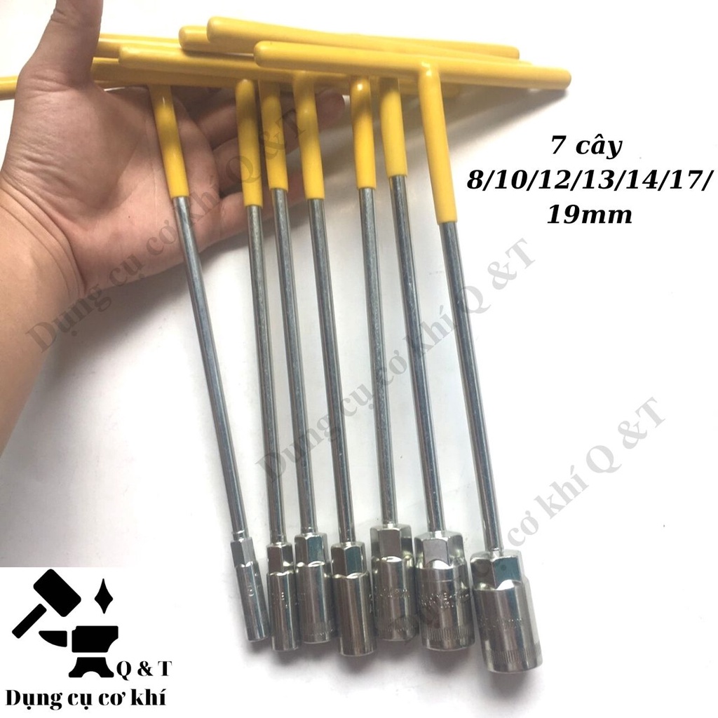 Tuýp chữ t , Tay vặn khẩu bộ 7 chiếc