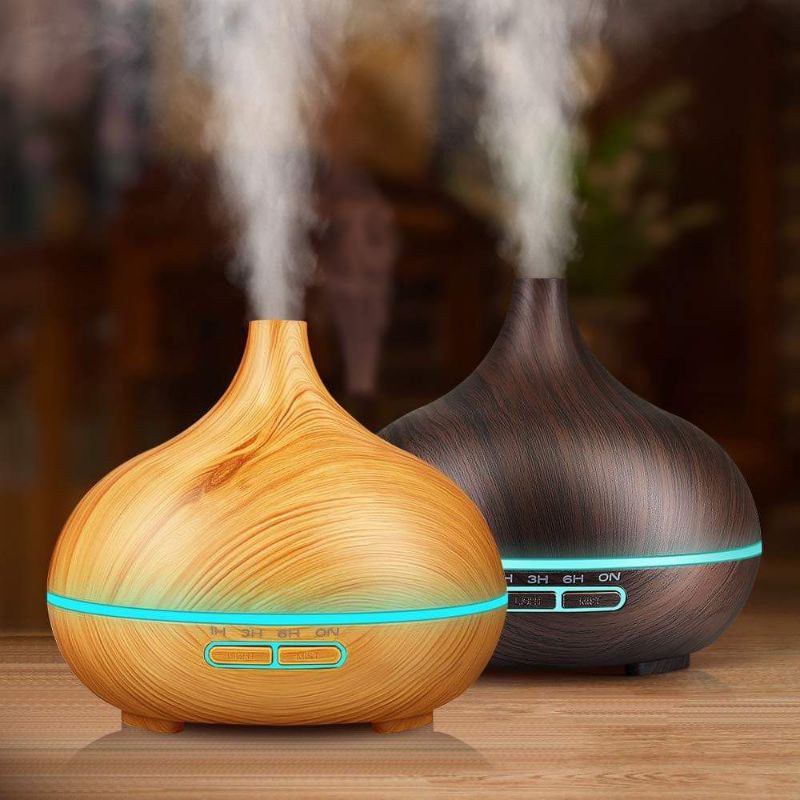Máy Xông Tinh Dầu Khuếch Tán Phun Sương Toả Hương Phòng Ngủ Cổ Cao 550ML Tặng Kèm Tinh Dầu ,Remote Xông Phòng Khử Khuẩn