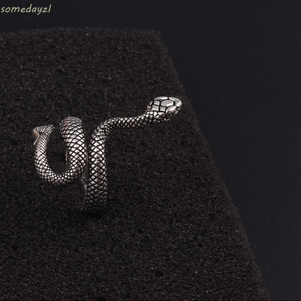 Nhẫn dạng hở thiết kế hình rắn cá tính cho nữ