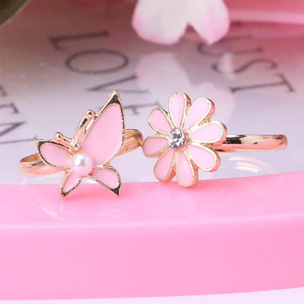 Bộ 36 Nhẫn Đồ Chơi Nhiều Màu Sắc Dành Cho Bé Gái Và Phụ Nữ