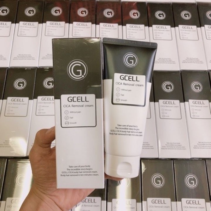 Kem tẩy lông Gcell 100ml Hàn Quốc Zuka Beauty tẩy lông vùng kín bikini nách chân tay bụng ngực dễ dàng