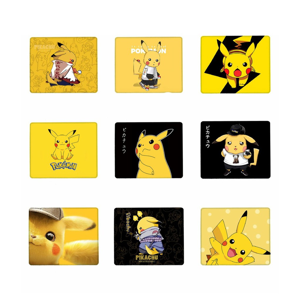 Miếng di chuột in hình PIKACHU miếng kê chuột miếng lót chuột anime chibi dễ thương