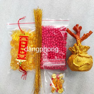 combo nguyên liệu cây kim tiền cành vàng lá ngọc 70 hoa