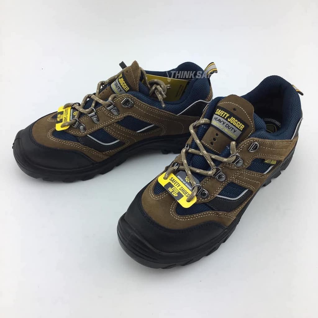 Giày bảo hộ Safety Jogger X2020 S3 thấp cổ da lộn siêu đẹp, chống trơn trượt, chống thấm nước (nâu) - Thinksafe