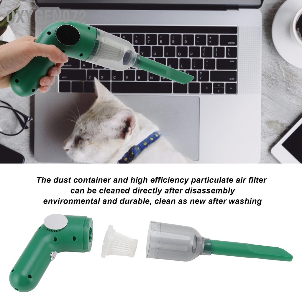 🥭 Oxygen072 MÁY HÚT BỤI CẦM TAY KHÔNG DÂY SIÊU MINI 50W  Sạc USB bắt cho gia đình trên ô tô