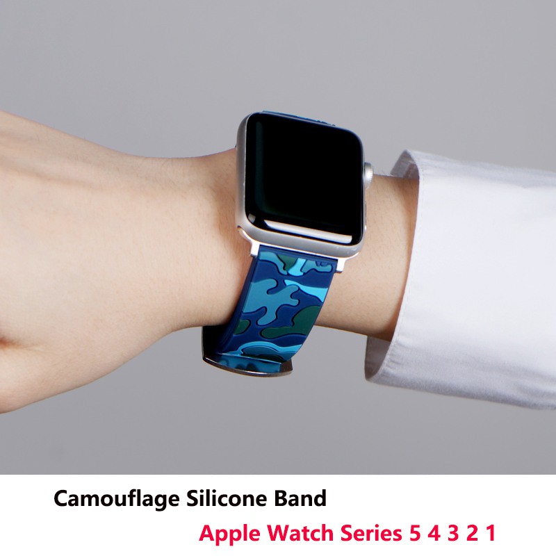 Dây đeo thay thế jansin bằng silicone mềm nhiều màu sắc thích hợp cho apple watch 7 41mm 45mm 40mm 44mm 42mm 38mm
