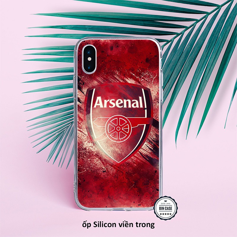 ⚽Ốp Điện Thoại iPhone Logo Arsenal ⚽Ốp Màu Đỏ Thiết Kế Đẹp iphone 13 12 11 Pro Max 6s 6 7 8 Plus X Xr Xs Max BONGDA101