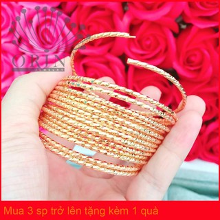 Bộ 7 vòng ximen cao cấp có khóa bền màu khắc xéo K11 thiết kế cao cấp Orin V2157