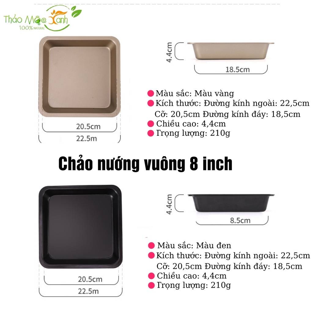 Set 5 Khuôn Nướng Bánh Chống Dính Cao Cấp Chất Liệu Thép Carbon