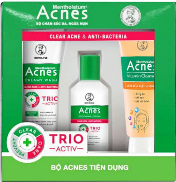 COMBO 3 MÓN ACNES NGỪA MỤN