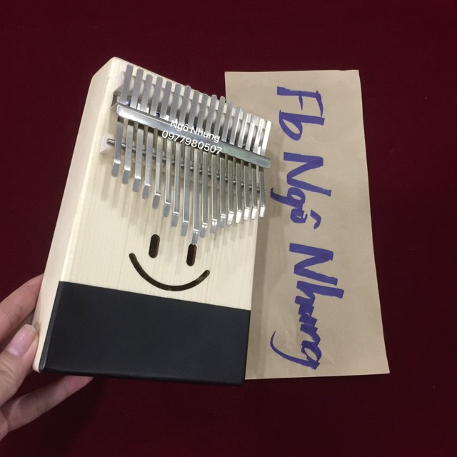 (Có video test) Đàn Kalimba Yael 17 phím gỗ Thông (Smile)