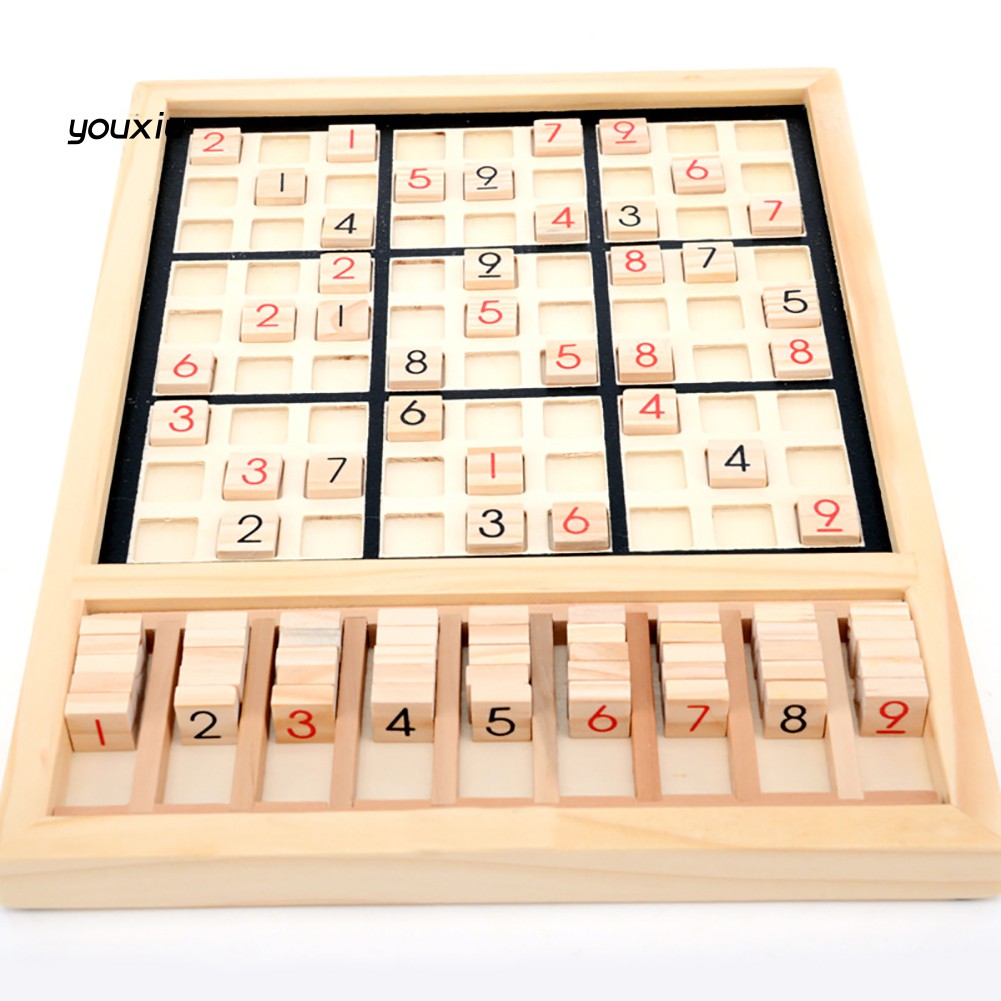 Bộ Cờ Sudoku Bằng Gỗ 1-9 Dành Cho Người Lớn Và Trẻ Em