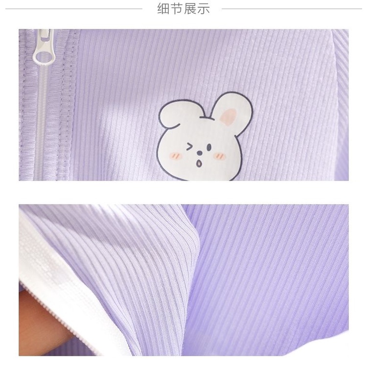 Áo Khoác Chống Nắng Vải Lụa Lạnh Mềm Thoáng Khí Thời Trang Xuân Hè Cho Bé Gái 1-5 Tuổi