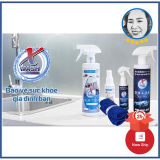 [CHÍNH HÃNG] Combo Xwash ô tô + Bếp 500ml